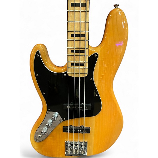 Used Squier Classic Vibe 70s Jazz BasS Natural Electric Bass Guitar