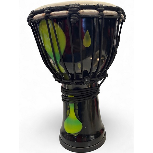 Used X8 Drums 8in Lava Lamp Djembe Green Lava Drum