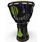Used X8 Drums 8in Lava Lamp Djembe Green Lava Drum