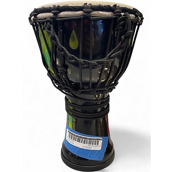 Used X8 Drums 8in Lava Lamp Djembe Green Lava Drum