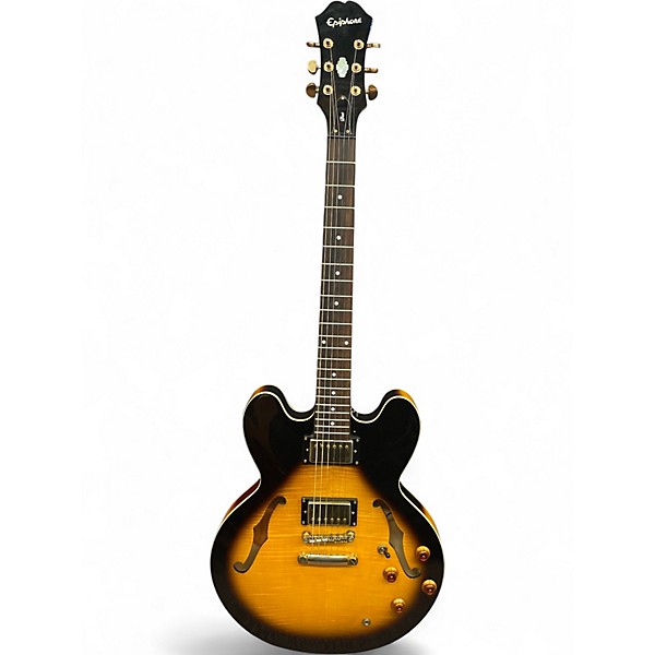Used Epiphone Dot Deluxe VS Sunburst Hollow Body Electric Guitar