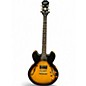 Used Epiphone Dot Deluxe VS Sunburst Hollow Body Electric Guitar thumbnail