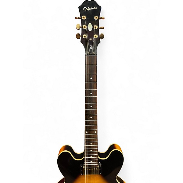 Used Epiphone Dot Deluxe VS Sunburst Hollow Body Electric Guitar