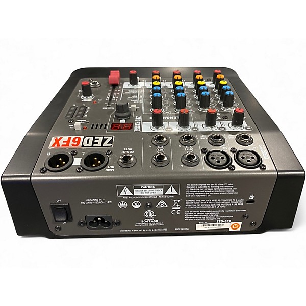 Used Allen & Heath ZED6FX Unpowered Mixer