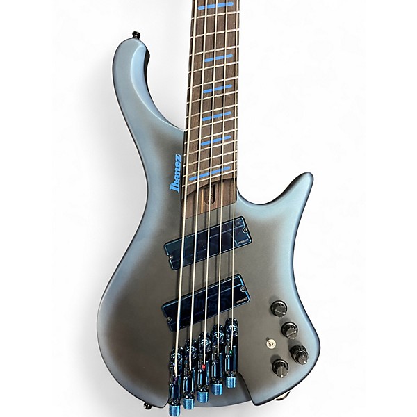 Used Ibanez EHB5MSBSP 5 STRING MIDNIGHT ARCTIC OCEAN Electric Bass Guitar