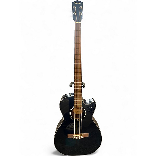 Used Fender CB60 Black Acoustic Bass Guitar