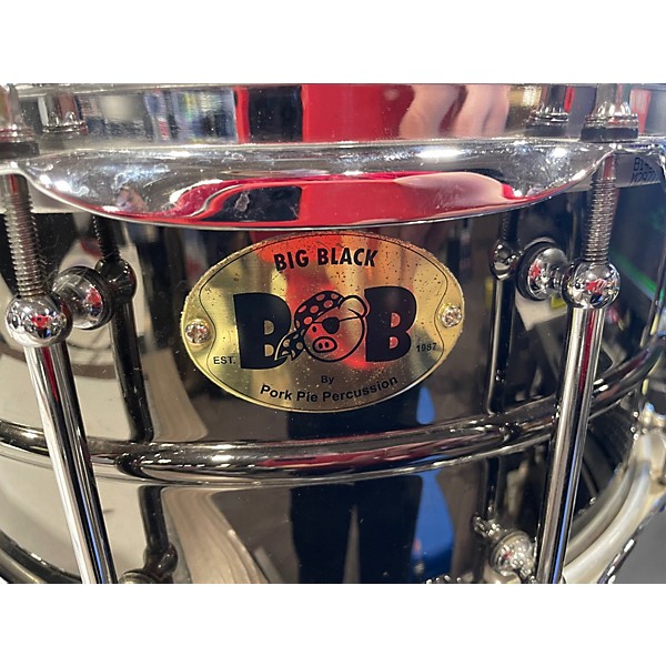 Used Pork Pie 6.5X14 big black Black Drum