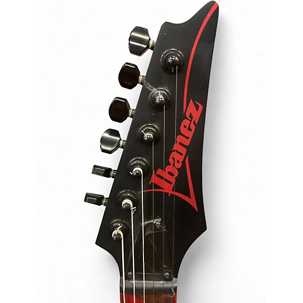 Used Ibanez RG431HPDX Black and Red Solid Body Electric Guitar