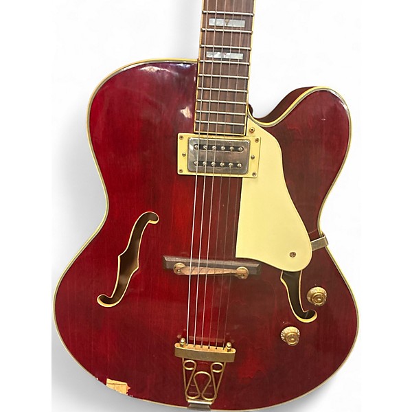 Used Jay Turser Monterey  Wine Red Hollow Body Electric Guitar
