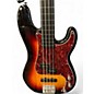 Used Squier PJ Fretless Bass sunburst Electric Bass Guitar