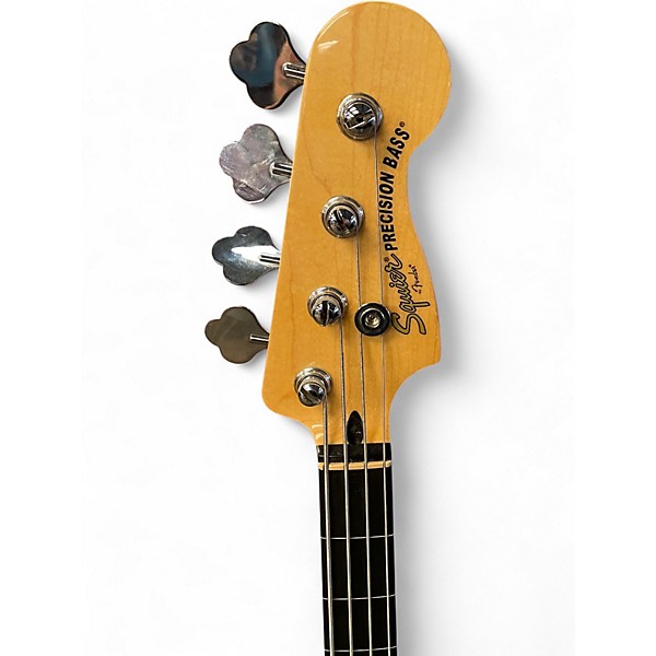 Used Squier PJ Fretless Bass sunburst Electric Bass Guitar