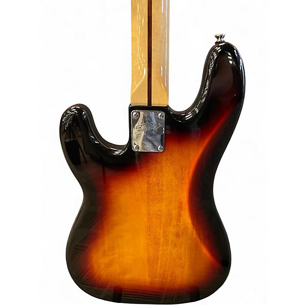 Used Squier PJ Fretless Bass sunburst Electric Bass Guitar