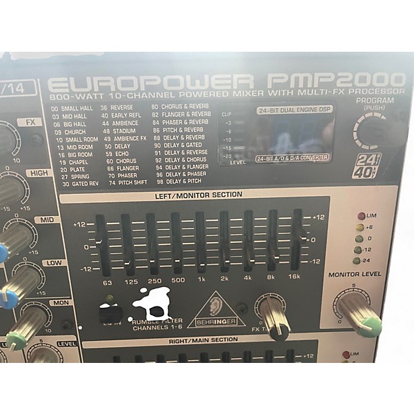 Used Behringer europower pmp2000 Powered Mixer
