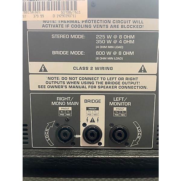 Used Behringer europower pmp2000 Powered Mixer