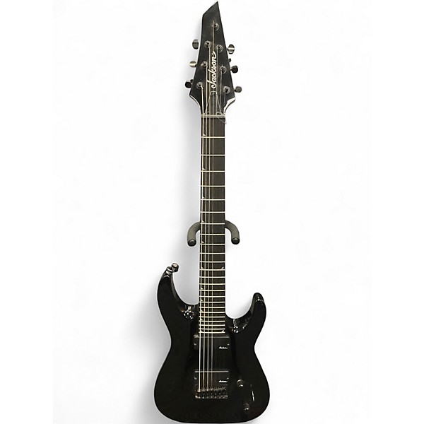 Used Jackson JS22-7 Dinky 7 String Black Solid Body Electric Guitar