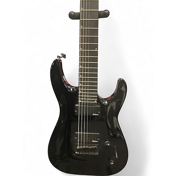 Used Jackson JS22-7 Dinky 7 String Black Solid Body Electric Guitar