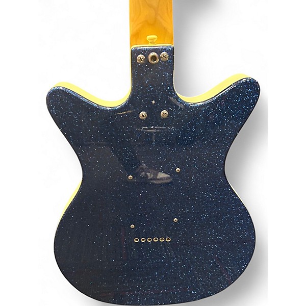 Used 2002 Danelectro DC12 Blue Sparkle Solid Body Electric Guitar