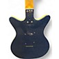 Used 2002 Danelectro DC12 Blue Sparkle Solid Body Electric Guitar