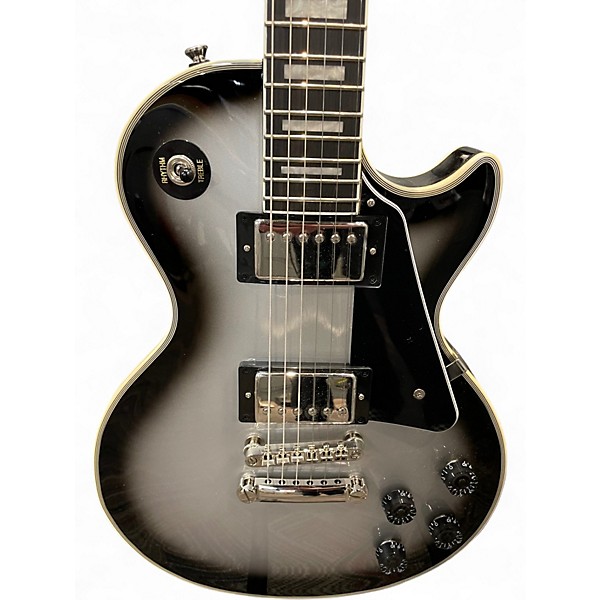 Used Epiphone Les Paul Custom Silver Burst Solid Body Electric Guitar