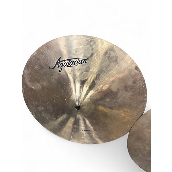 Used Agazarian 13in HI HAT PAIR Cymbal