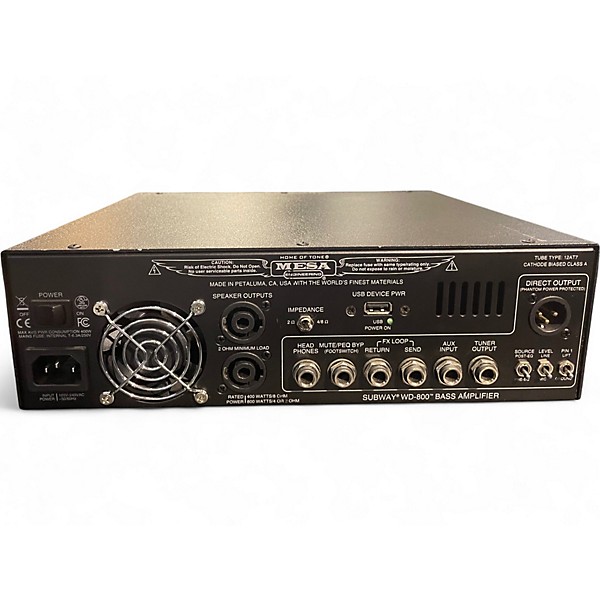 Used MESA/Boogie SUBWAY WD800 Tube Bass Amp Head