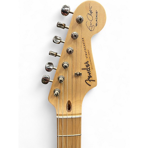 Used Fender Artist Series Eric Clapton Stratocaster Black Solid Body Electric Guitar