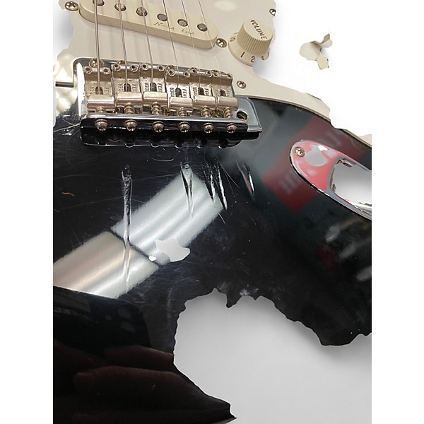 Used Fender Artist Series Eric Clapton Stratocaster Black Solid Body Electric Guitar