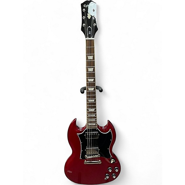 Used Epiphone SG Standard Red Solid Body Electric Guitar