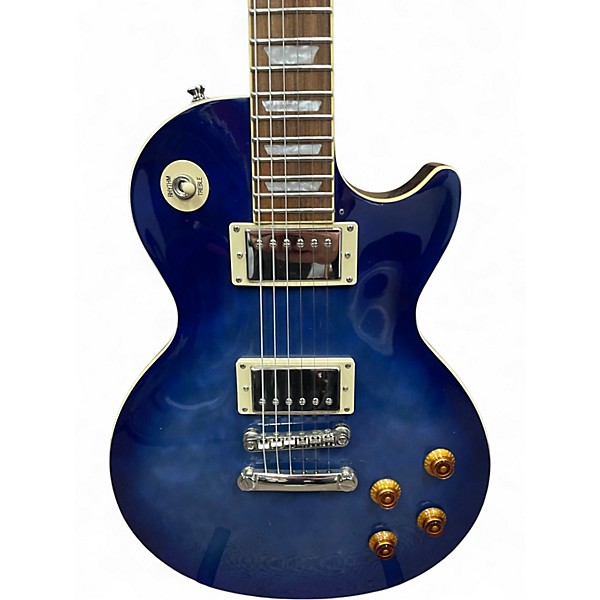 Used Epiphone Les Paul Standard Pro Trans Blue Solid Body Electric Guitar