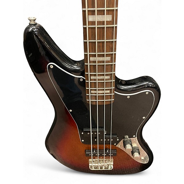 Used Squier JAGUAR BASS 3 Color Sunburst Electric Bass Guitar
