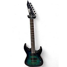 Used ESP LTD M-2000X Blue Burst Solid Body Electric Guitar