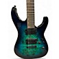 Used ESP LTD M-2000X Blue Burst Solid Body Electric Guitar