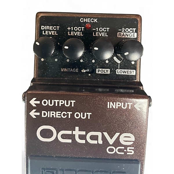 Used BOSS OC5 Effect Pedal Package