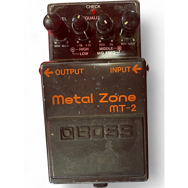 Used BOSS MT2 Metal Zone Distortion Effect Pedal