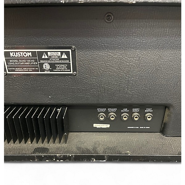 Used Kustom Quad 100 HD Solid State Guitar Amp Head