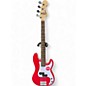 Used Squier Mini Bass Red Electric Bass Guitar thumbnail