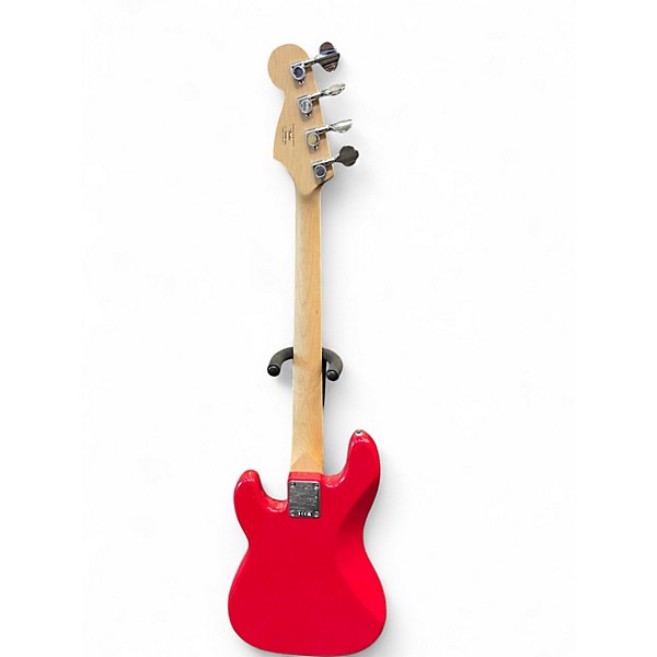 Used Squier Mini Bass Red Electric Bass Guitar
