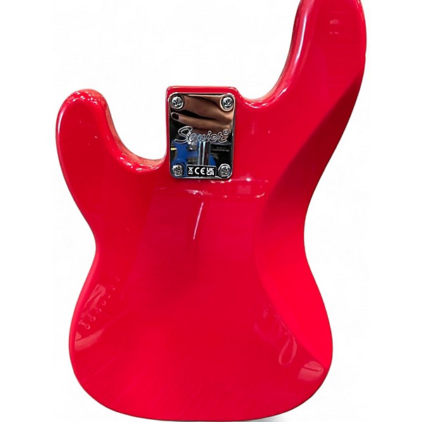 Used Squier Mini Bass Red Electric Bass Guitar