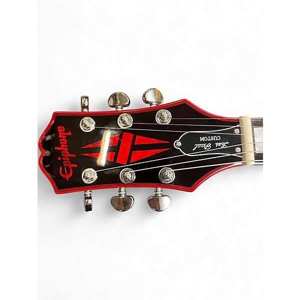 Used Epiphone LES PAUL CUSTOM WIDOW RED BURST Solid Body Electric Guitar