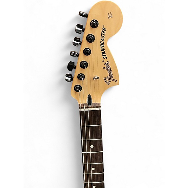 Used Fender Tom Delonge Signature Stratocaster Yellow Solid Body Electric Guitar