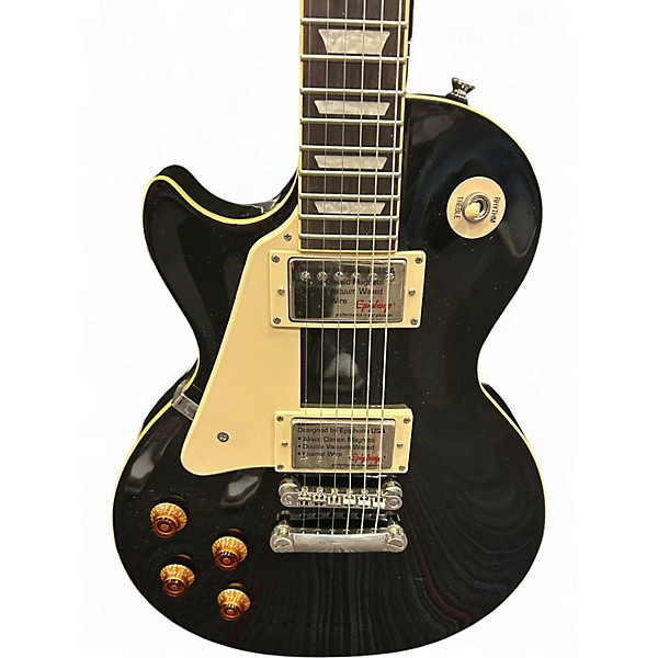 Used Epiphone Les Paul Standard Left Handed Black Electric Guitar