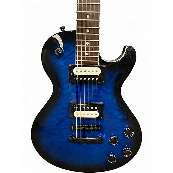 Used Dean Thoroughbred Blue Solid Body Electric Guitar