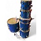 Used Ludwig 6 Piece ELEMENT Blue Drum Kit