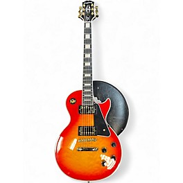 Used Epiphone Les Paul Custom Cherry Sunburst Solid Body Electric Guitar