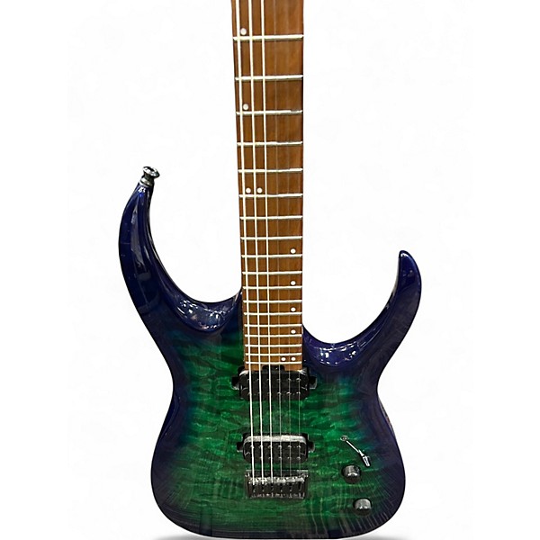 Used Jackson Pro Series Misha Mansoor Signature Juggernaut HT6 BLUE AND GREEN Solid Body Electric Guitar