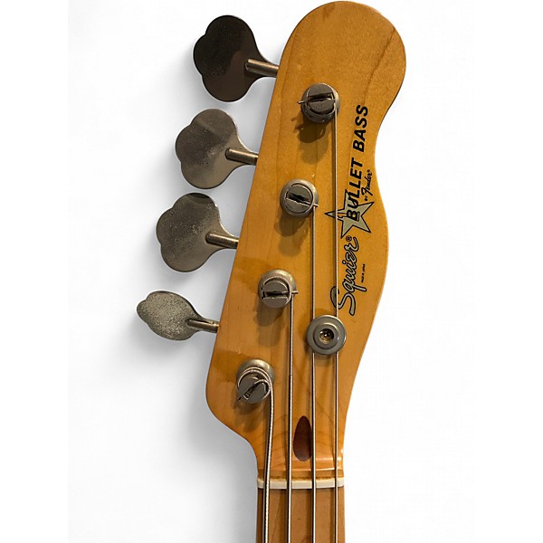 Used Squier Bullet Bass Made in Japan 3 Tone Sunburst Electric Bass Guitar
