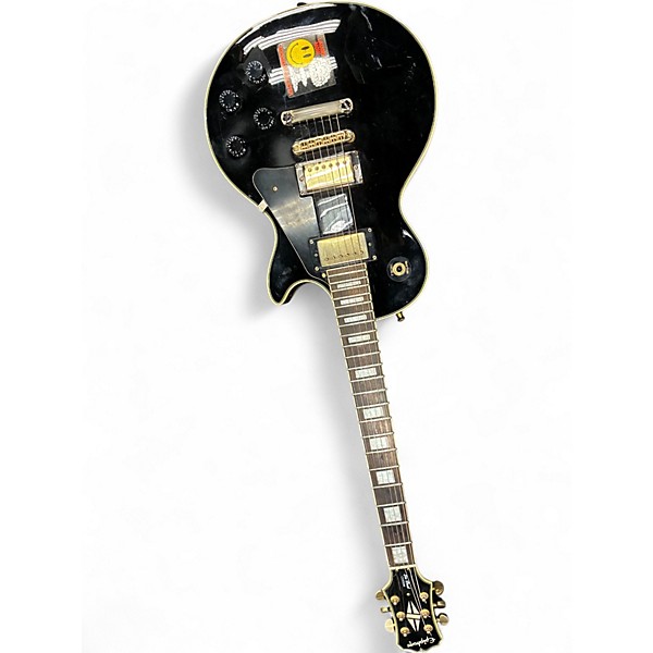 Used Epiphone Les Paul Custom Black Solid Body Electric Guitar