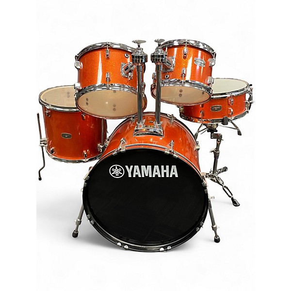 Used Yamaha 5 Piece RYDEEN ORANGE GLITTER Drum Kit