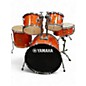 Used Yamaha 5 Piece RYDEEN ORANGE GLITTER Drum Kit thumbnail