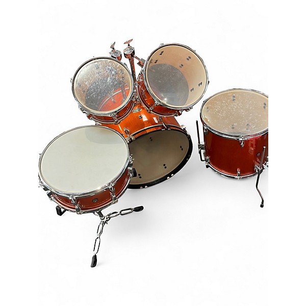 Used Yamaha 5 Piece RYDEEN ORANGE GLITTER Drum Kit